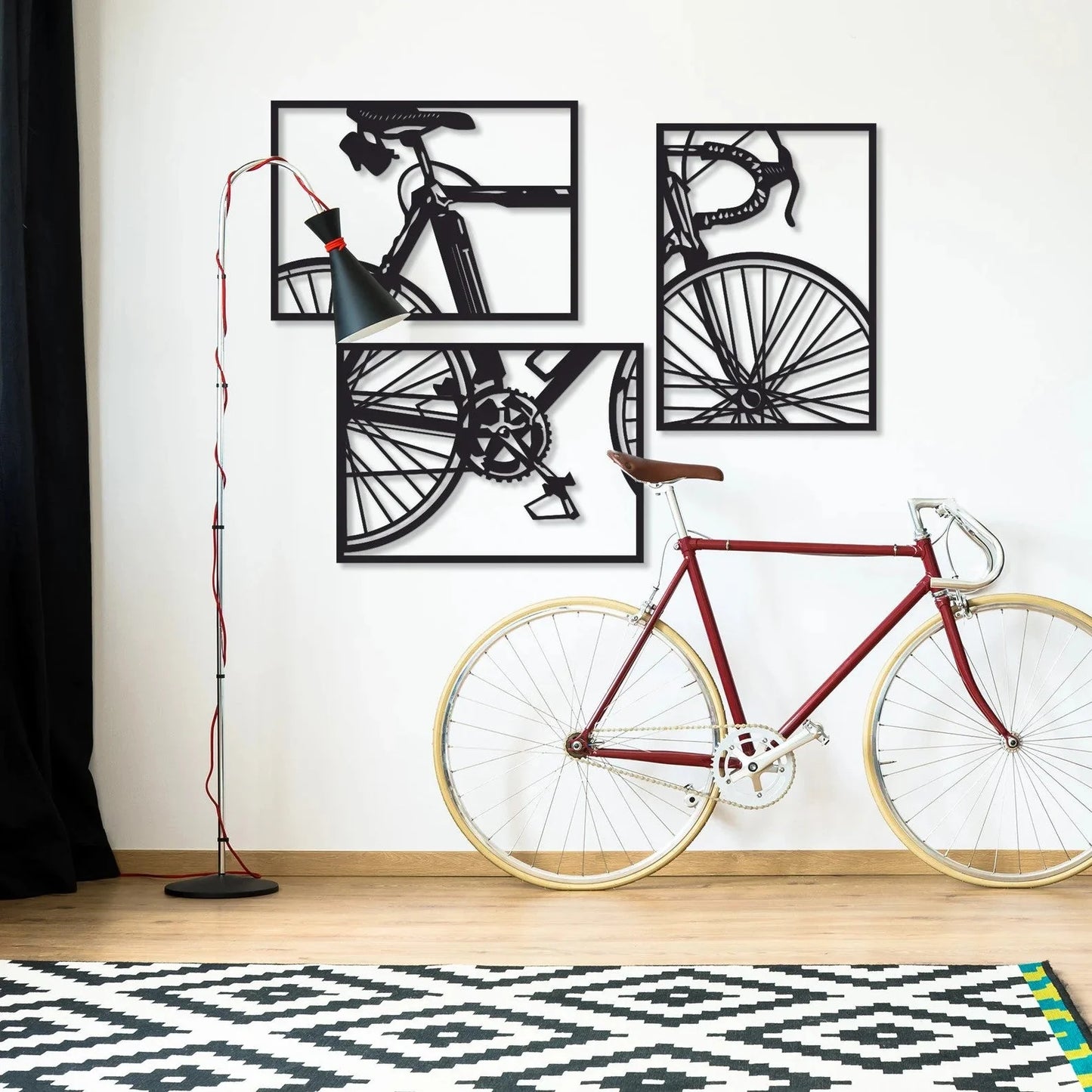 Cycle Serenity Wood Bicycle Wall Decor