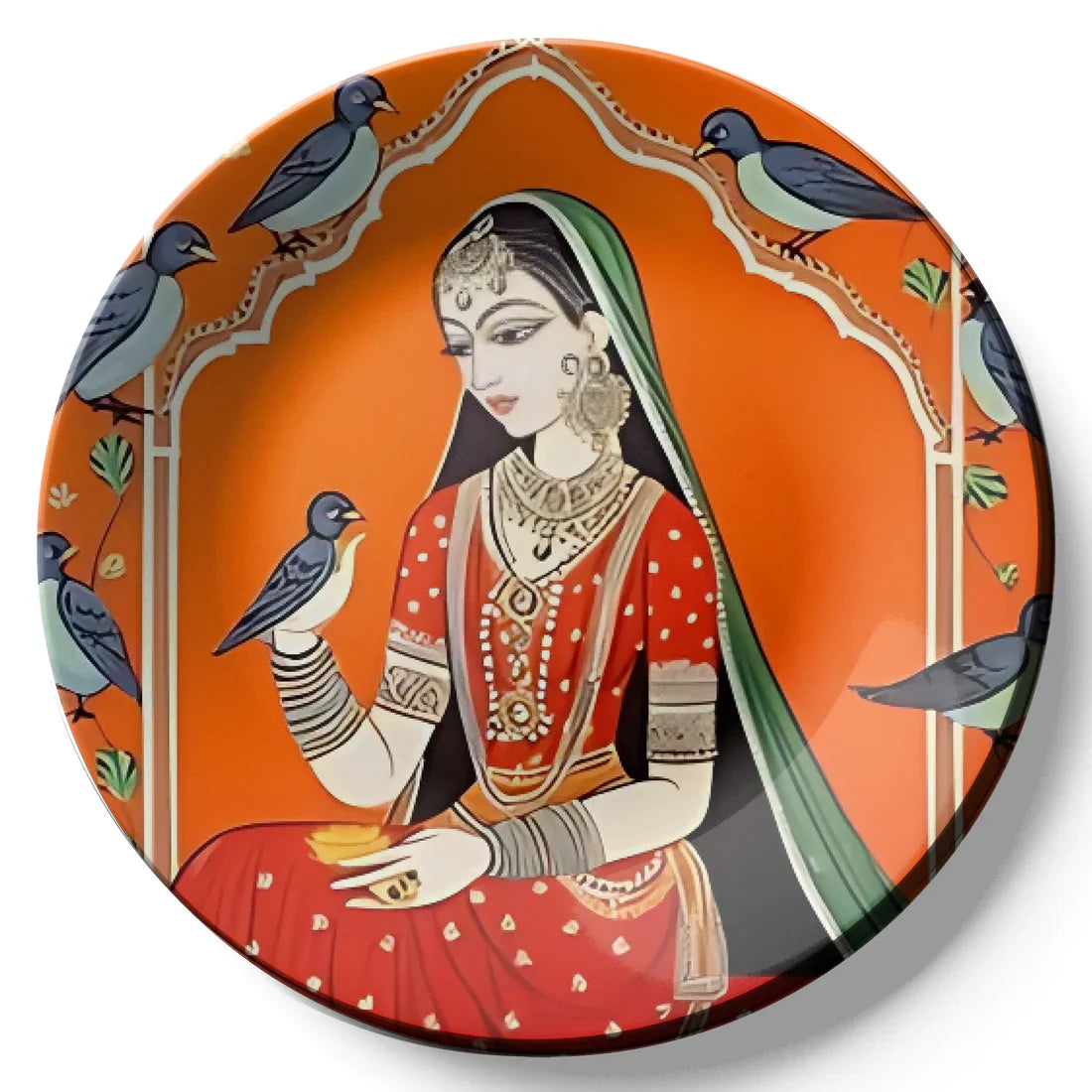 Traditional Women Wall Plate Home Décor