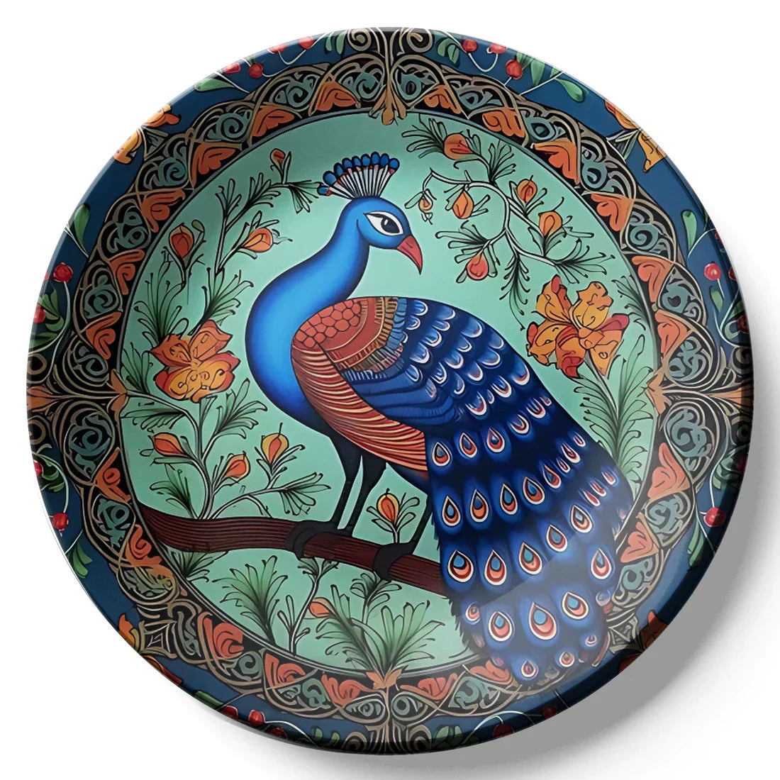 Peacock Wall Plate Vastu Home Decor