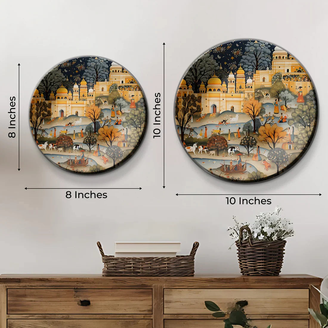 Rajasthan Folk Wall Plate Home Decor