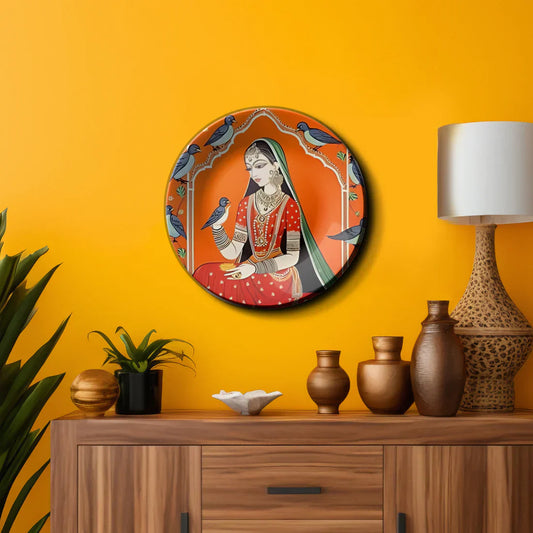 Traditional Women Wall Plate Home Décor