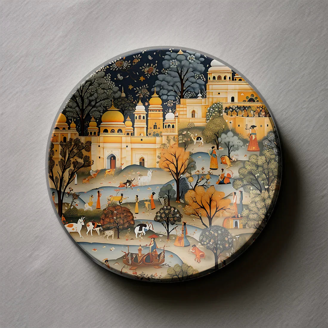 Rajasthan Folk Wall Plate Home Decor