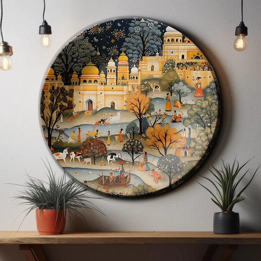 Rajasthan Folk Wall Plate Home Decor