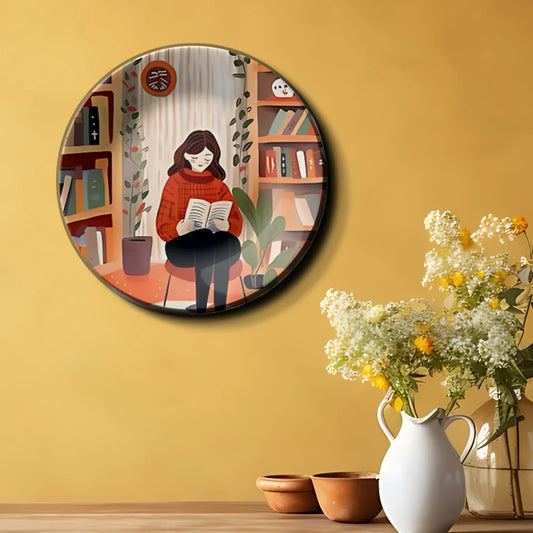 Home Library Ceramic Wall Plate Home Decor