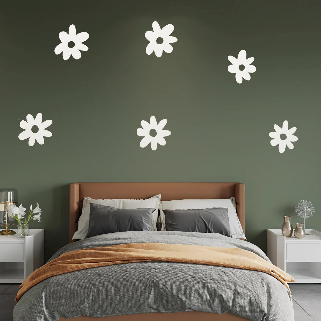 Blooming Elegance (SET OF 10) 3D Wall Daisy Flowers Wood Wall Decor