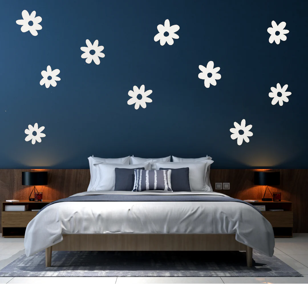 Blooming Elegance (SET OF 10) 3D Wall Daisy Flowers Wood Wall Decor