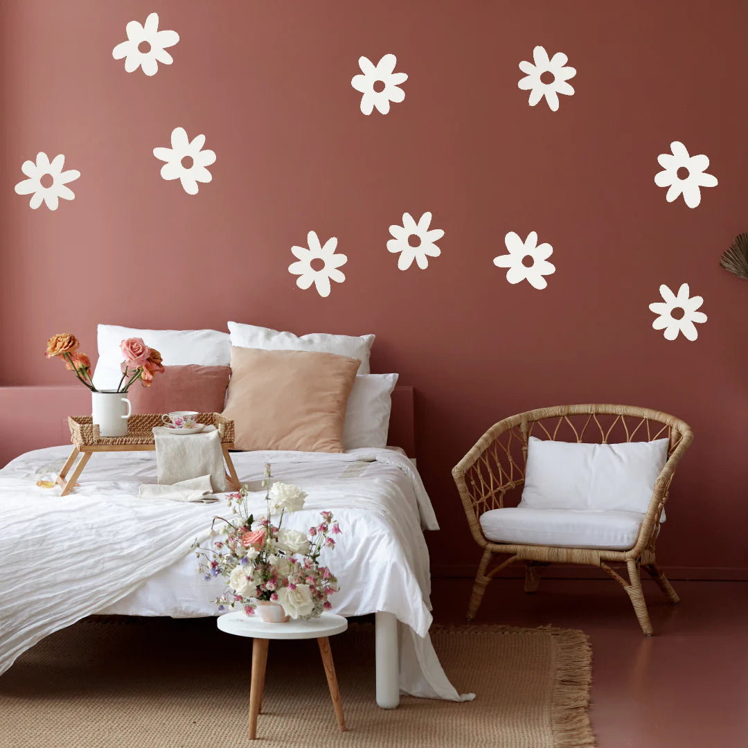 Blooming Elegance (SET OF 10) 3D Wall Daisy Flowers Wood Wall Decor