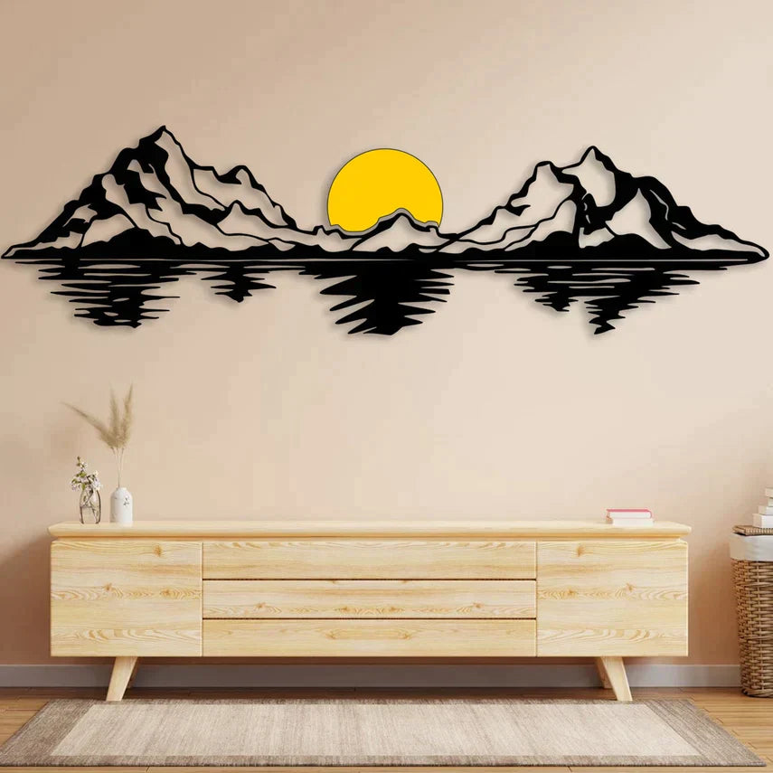 Wooden Decorative Sunset Wall Art Panel