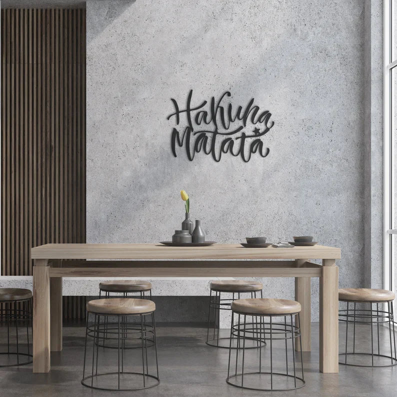 Hakuna Matata Sign Wood Wall Decor