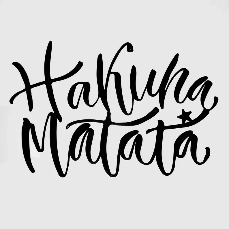 Hakuna Matata Sign Wood Wall Decor