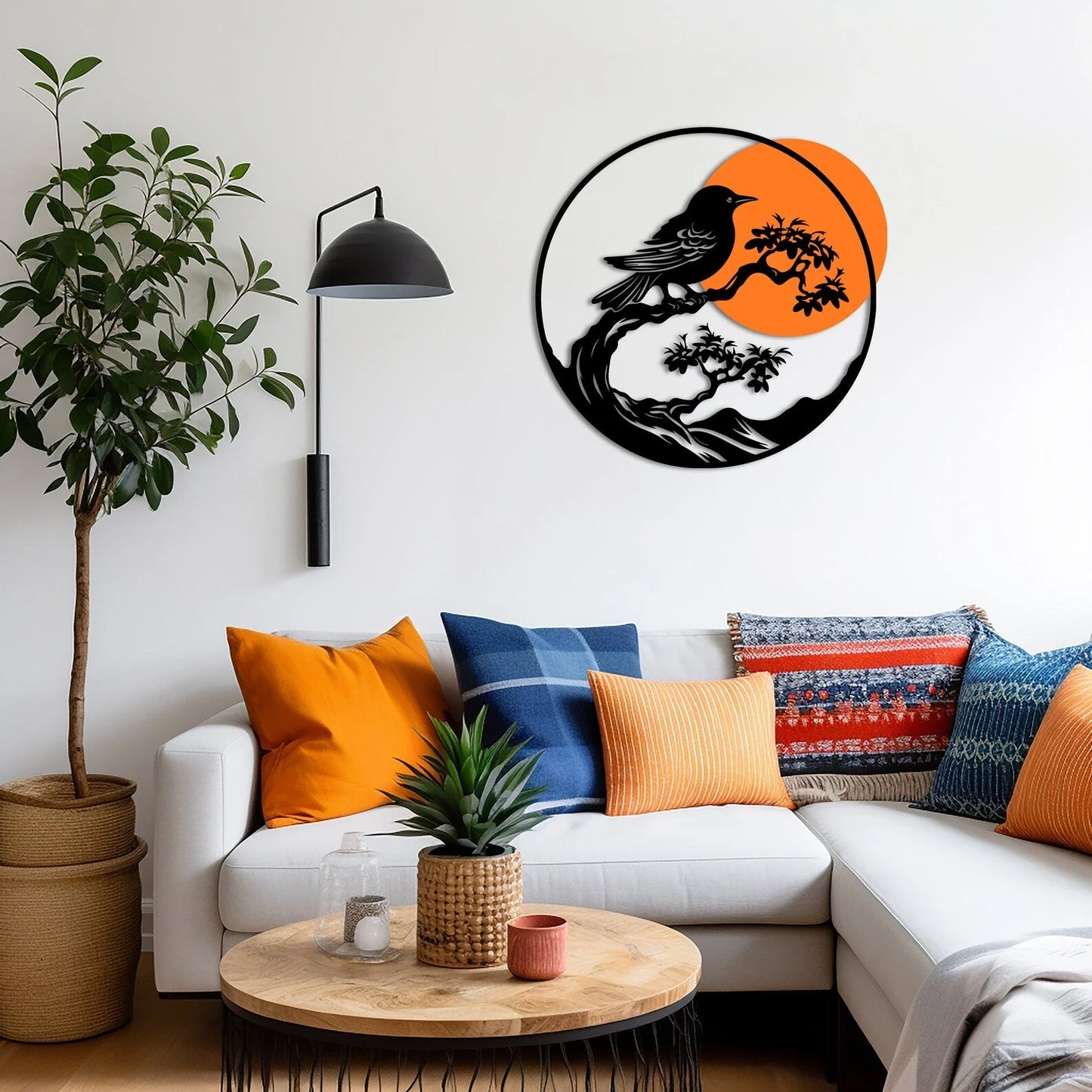 Bird On Branch Wood Wall Decor